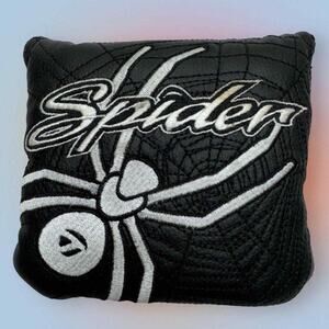 TAYLORMADE SPIDER PUTTER HEADCOVER GOLF HEAD COVER BLACK WHITE